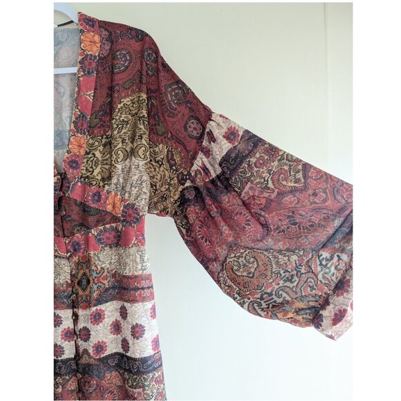 Zara Boho Print Maxi Dress - Picture 8 of 12